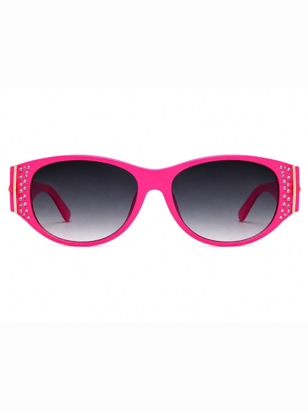 BEBE BBOP-1022CE-664 Women's Pink Wrap Frame/Gray Gradient Lenses Sunglasses